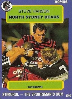 1990 Stimorol NRL #99 Steve Hanson Front